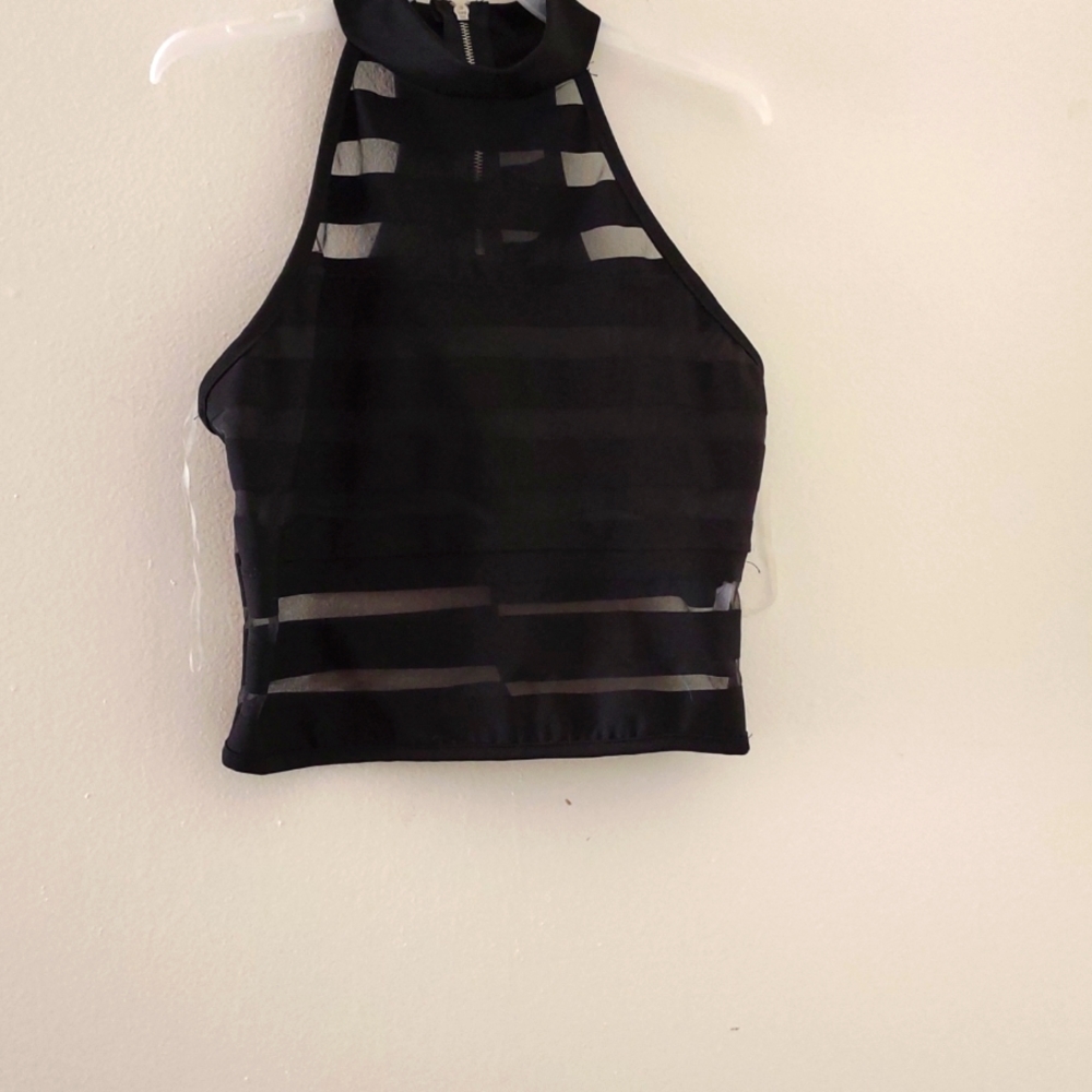 Black tank top